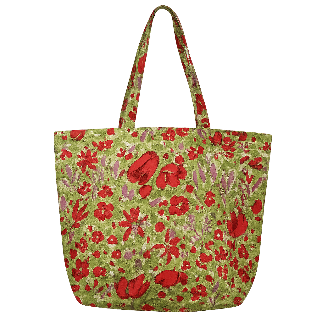 Red green garden bag