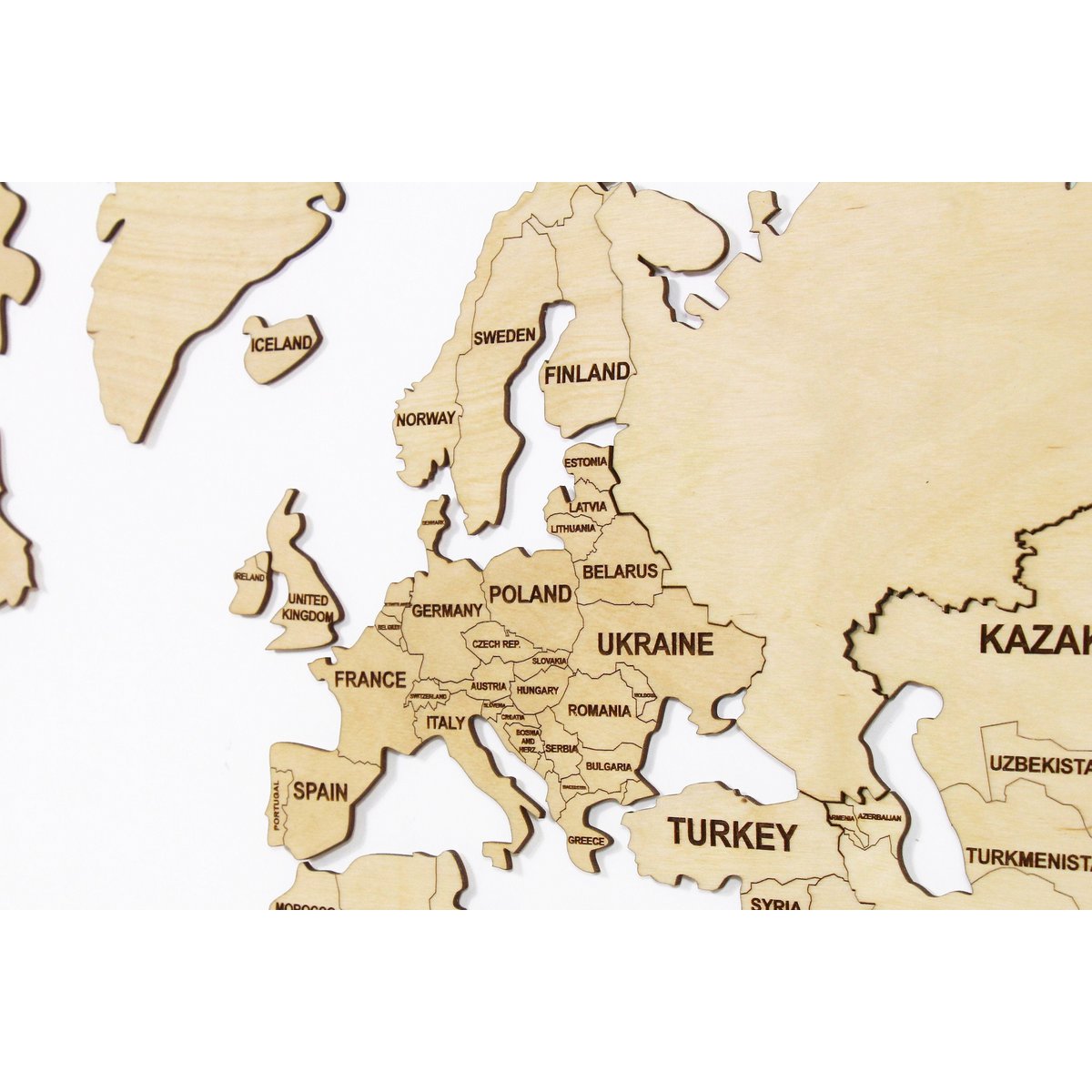 Mappa del mondo in legno, mappa del mondo in legno