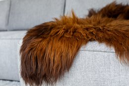 Icelandic sheepskin - Flamed brown