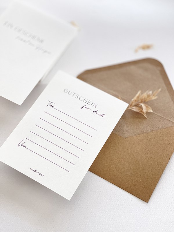 Voucher card for your favorite person