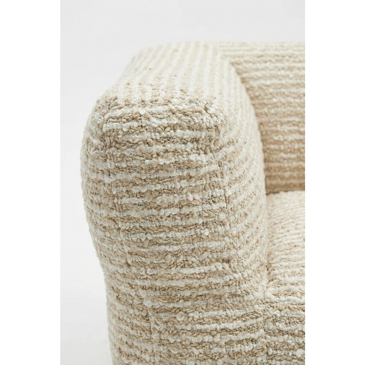 NOMAD fauteuil | Bouclé stripe ravello