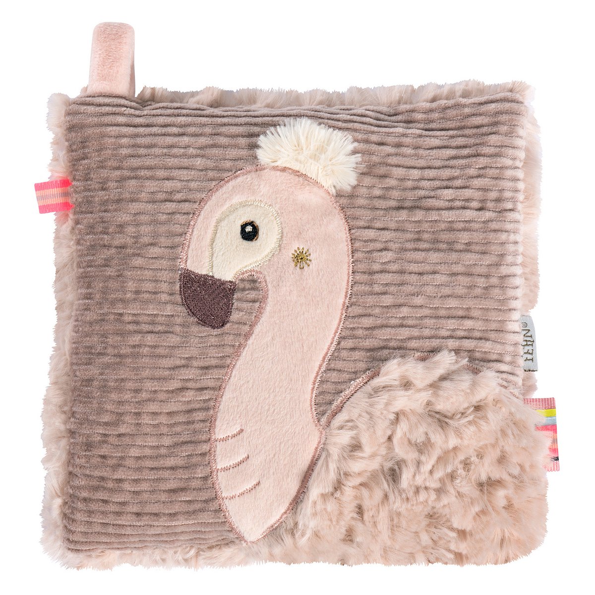 Cherry stone cushion flamingo