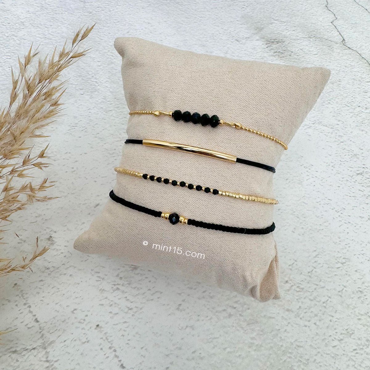 Armbåndssæt 'Black Chic'