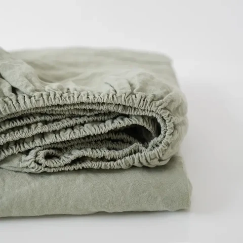 SAGE Leinen anmontiertes Blatt
