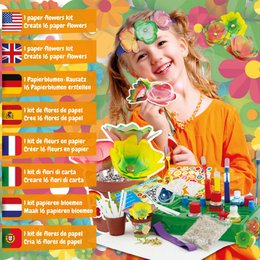 Paper Flowers Lab - Uddannelseslegetøj til børn (7 sprog)