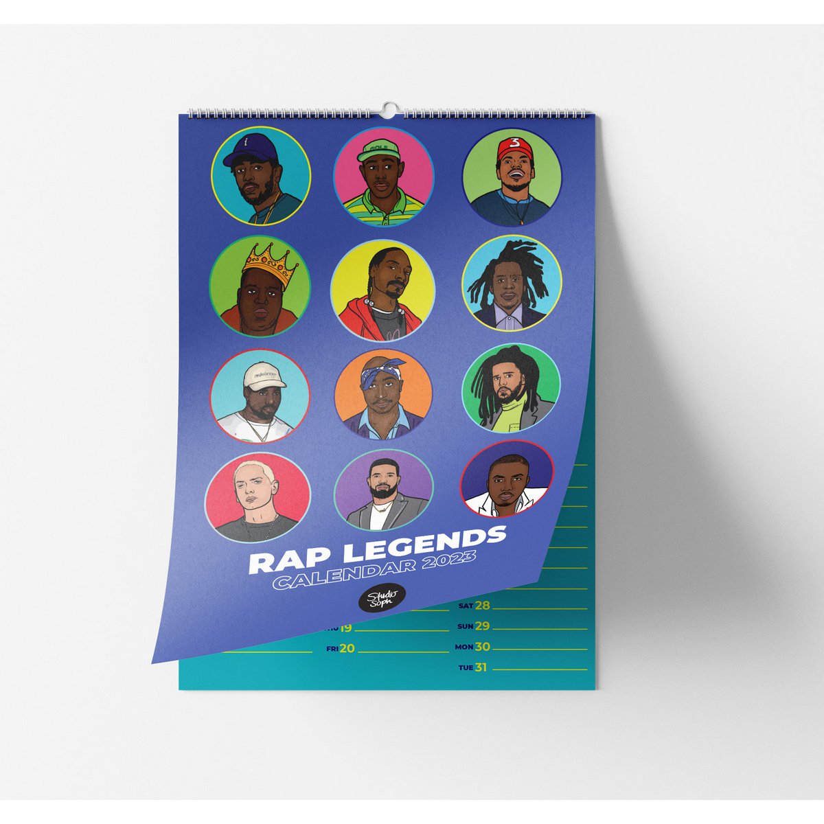 Rap Legends Calendar 2023