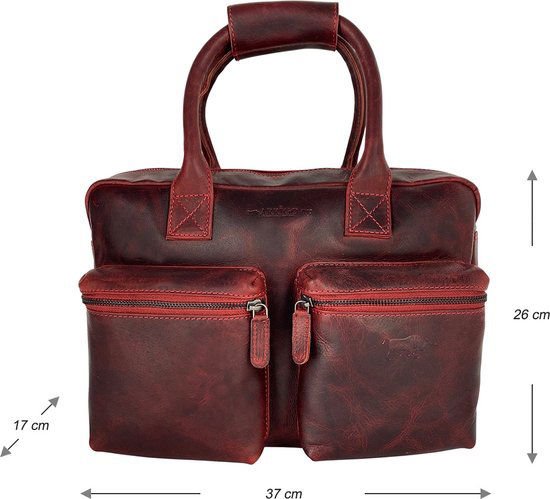 Shoulder bag Laptop bag Red Cowboybag Large Bag Work Bag Learning Handbag