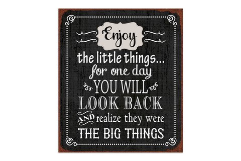 Metal sign The big things 30x26 cm