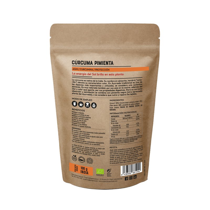 Organic Turmeric and Black Pepper powder