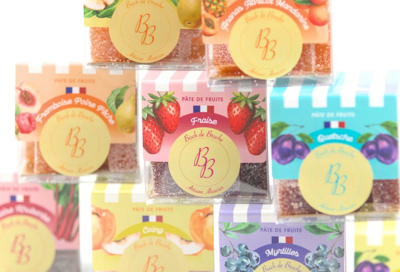 Mix Gelatine Di Frutta: Lampone, Pera e Pesca (scatola da 180g)