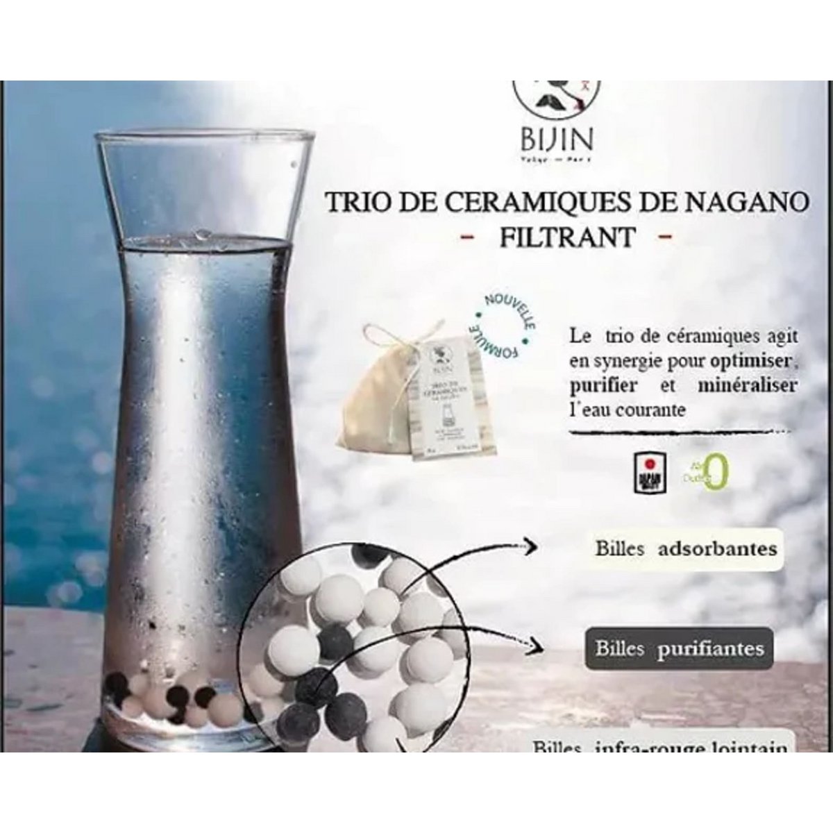 Trio ceramiki filtracyjnej od Nagano