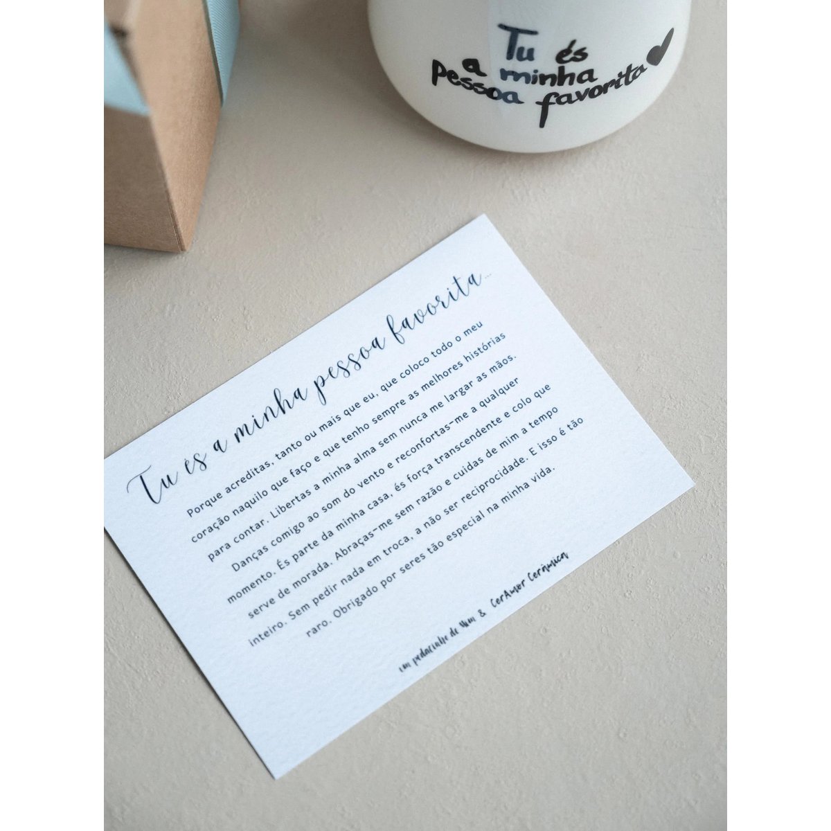 Scatola "Sei la mia persona preferita" - Ceramica artigianale prodotta in Portogallo