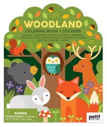 Kleurboek Met Stickers - Bos