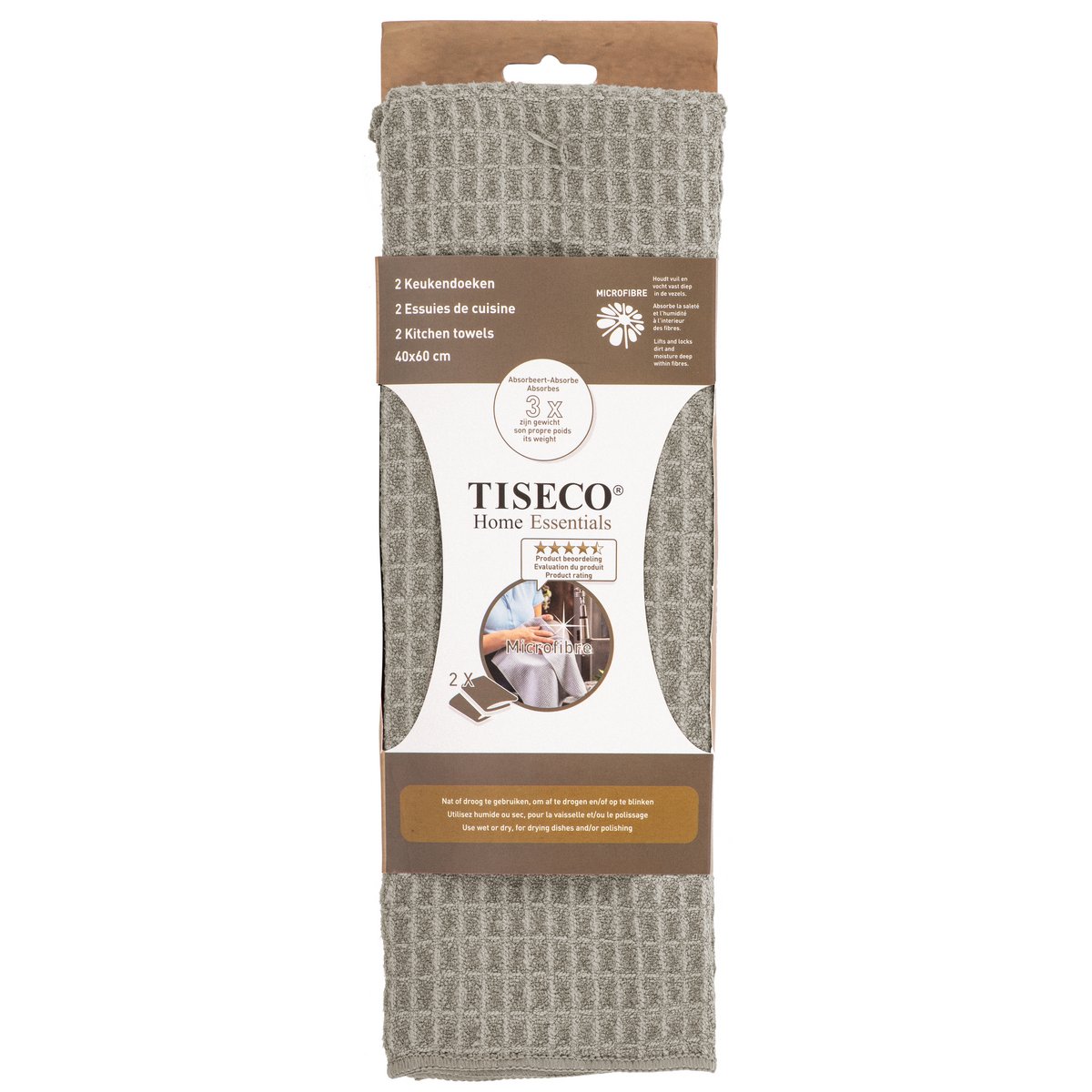 Torchon ESSENTIEL - SET/2 - microfibre - 40x60 cm
