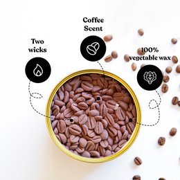 Vela Granos De Café