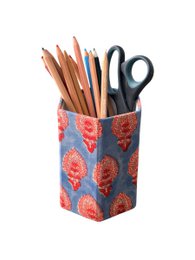 Sustainable A6 notebook with colorful animal illustrations including elephants, giraffes, and other wildlife.