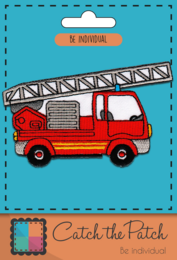Camión con escalera de bomberos - Rojo