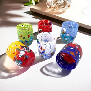 Veronese glas in Murano Glass, gemaakt op het eiland Murano, Blow and Handmade door Masters Vetrai - Special Edition - 380 ml.