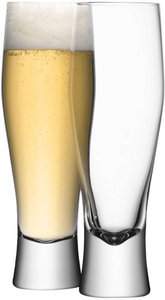 L.S.A. - Bar beer glass 400 ml set of 4 pieces - Transparent