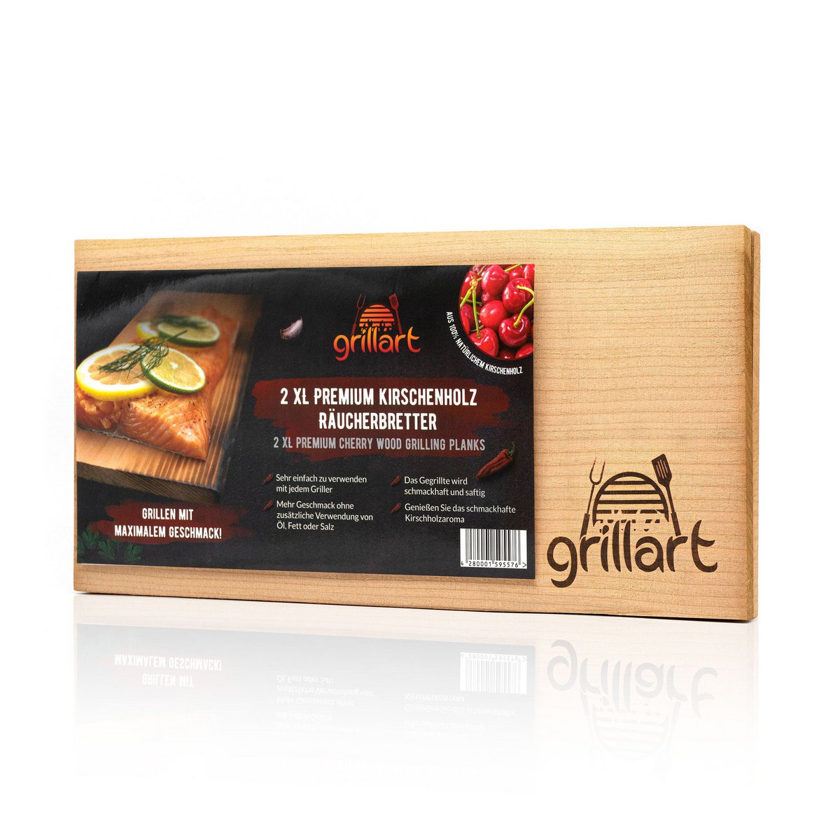 grillart® Premium Räucherbretter hergestellt aus 100% natürlichem Holz für einen besonderen Grillgeschmack