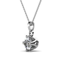 Pendenti classici - argento e cristallo
