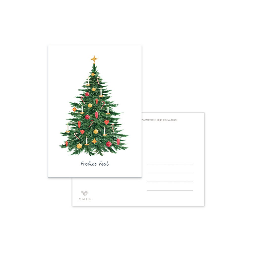 ALBERO DI NATALE DELLA CARTOLINA