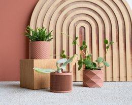 Set van 3 potten Terracotta – Piko - Diamant - Japan