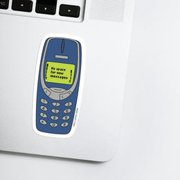 Gestanste sticker "Brick Phone Nokia"