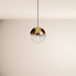 s.luce Orb glazen bol hanglamp 150cm ophanging zwart