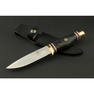 ED MAHONY Ebony Hunter, Jagdmesser, 440C