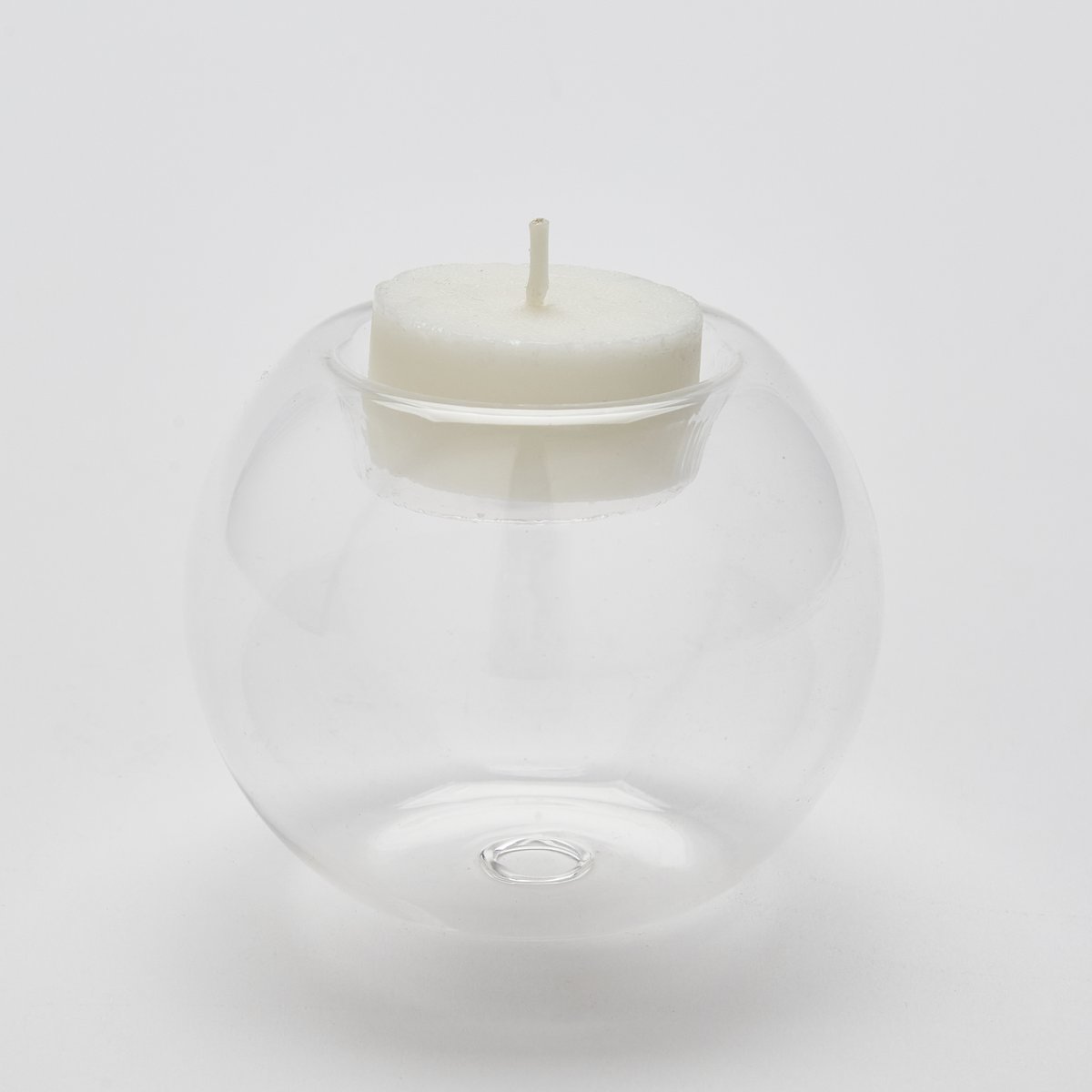 Bougeoir et Soliflore - Verre soufflé 8 cm diam