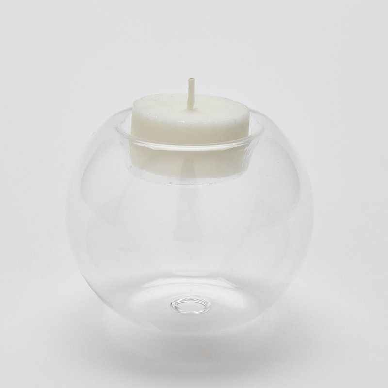 Lysestage og Soliflore - Blæst glas 8 cm diam