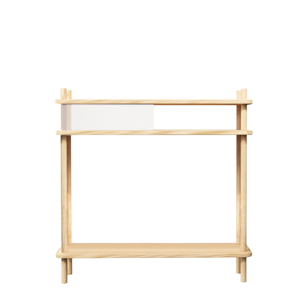 Estante deslumbrante 2.5 | Ceniza | Acrílico blanco III