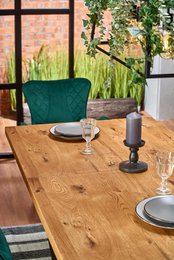 Hautvillers Extendable Dining Table Wood Color