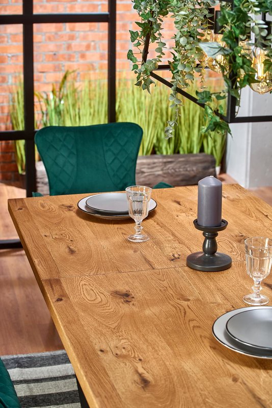 Hautvillers Extendable Dining Table Wood Color