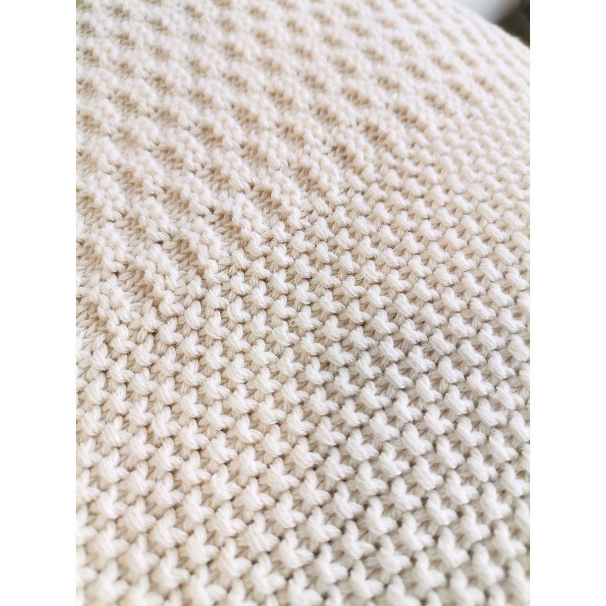 Gestrickte Überwürfe, gestrickte Decke, CottonThrows, gestrickte Überwurfdecke aus 100 % Baumwolle