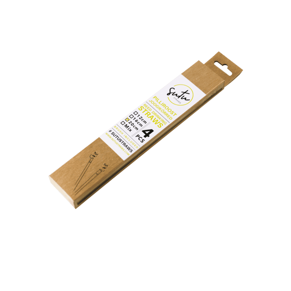 Reed straws - 4 pack