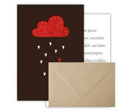 Wenskaart Papier Deluxe "Patroon - Bladeren"