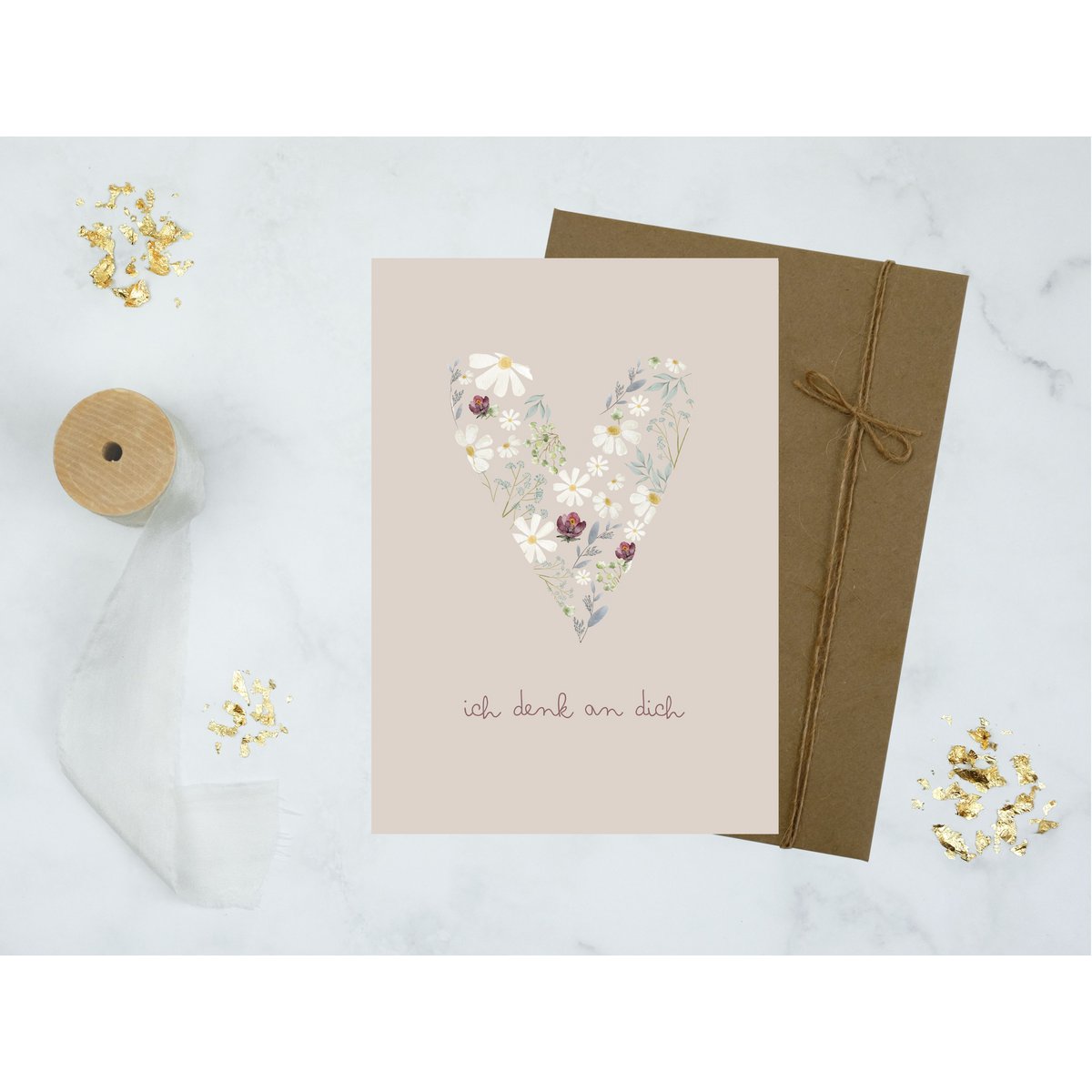 Greeting card "I'm thinking of you"