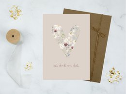 Carte de voeux "Je pense à toi"