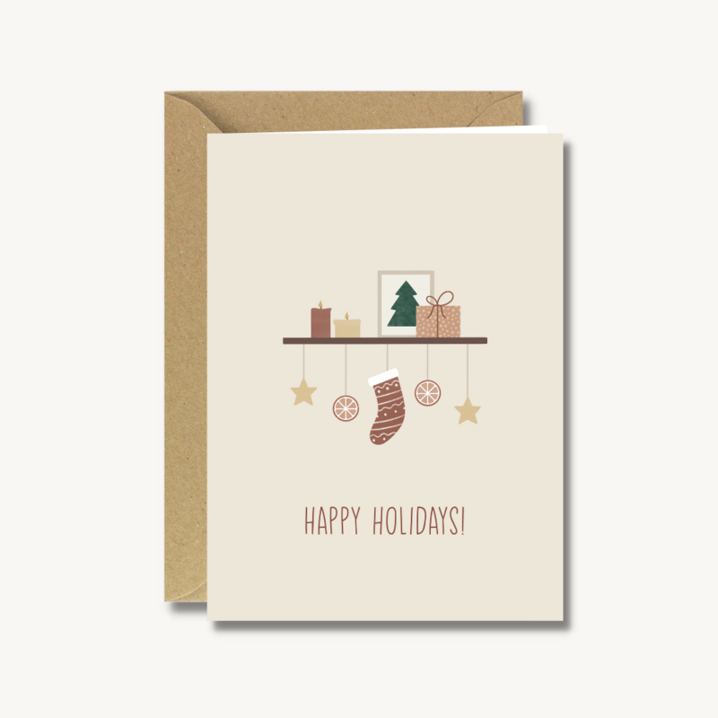 Kerstkaarten set van 5