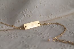 Bracelet Mom and Child & Rose Quartz - Gold