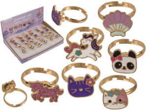 Ring with spinner, Animal Friends,