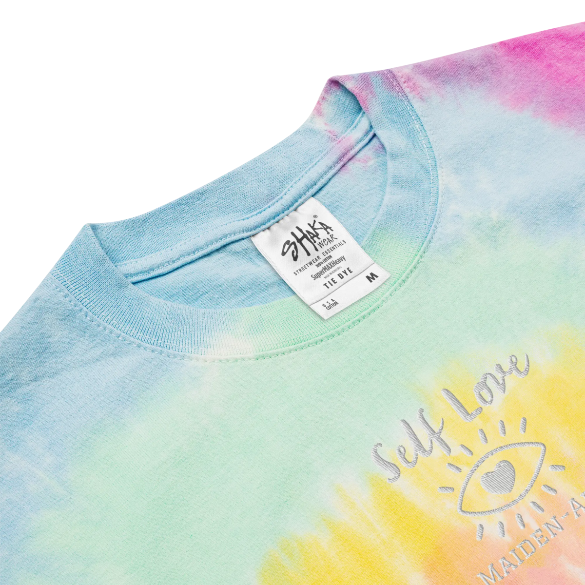 Camiseta oversize con estampado tie-dye