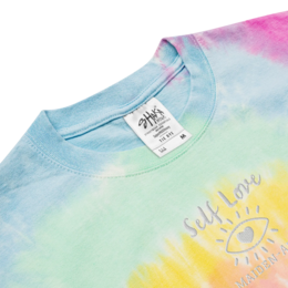 Camiseta oversize con estampado tie-dye