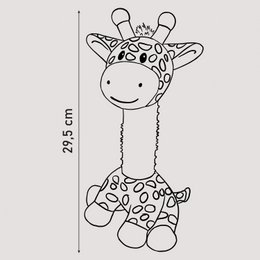 giocattoli NE & No® Dog Giraffe/ Plushant + Cockwork + Squeaker