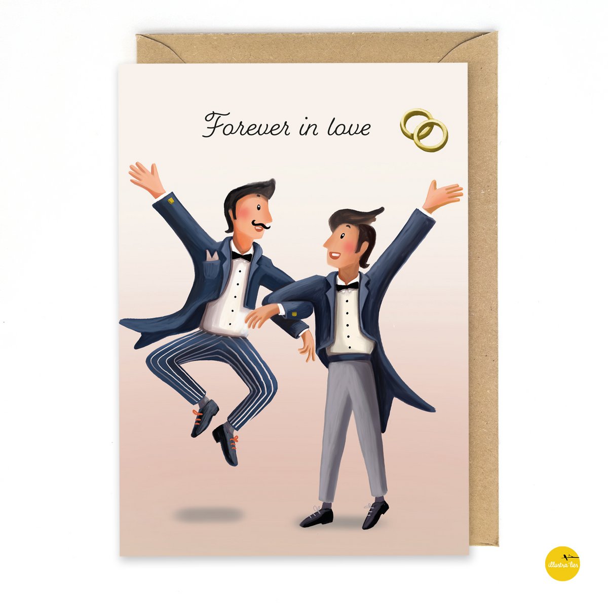 wenskaart huwelijk 2 mannen