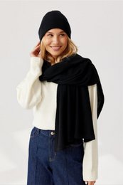 Gorro NAOMI - 100% lana merino - negro