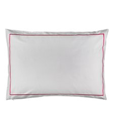 Sateen pillowcase Alu with cyclamen embroidery