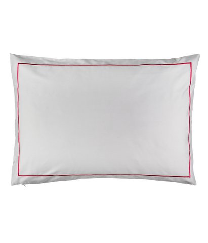 Sateen pillowcase Alu with cyclamen embroidery